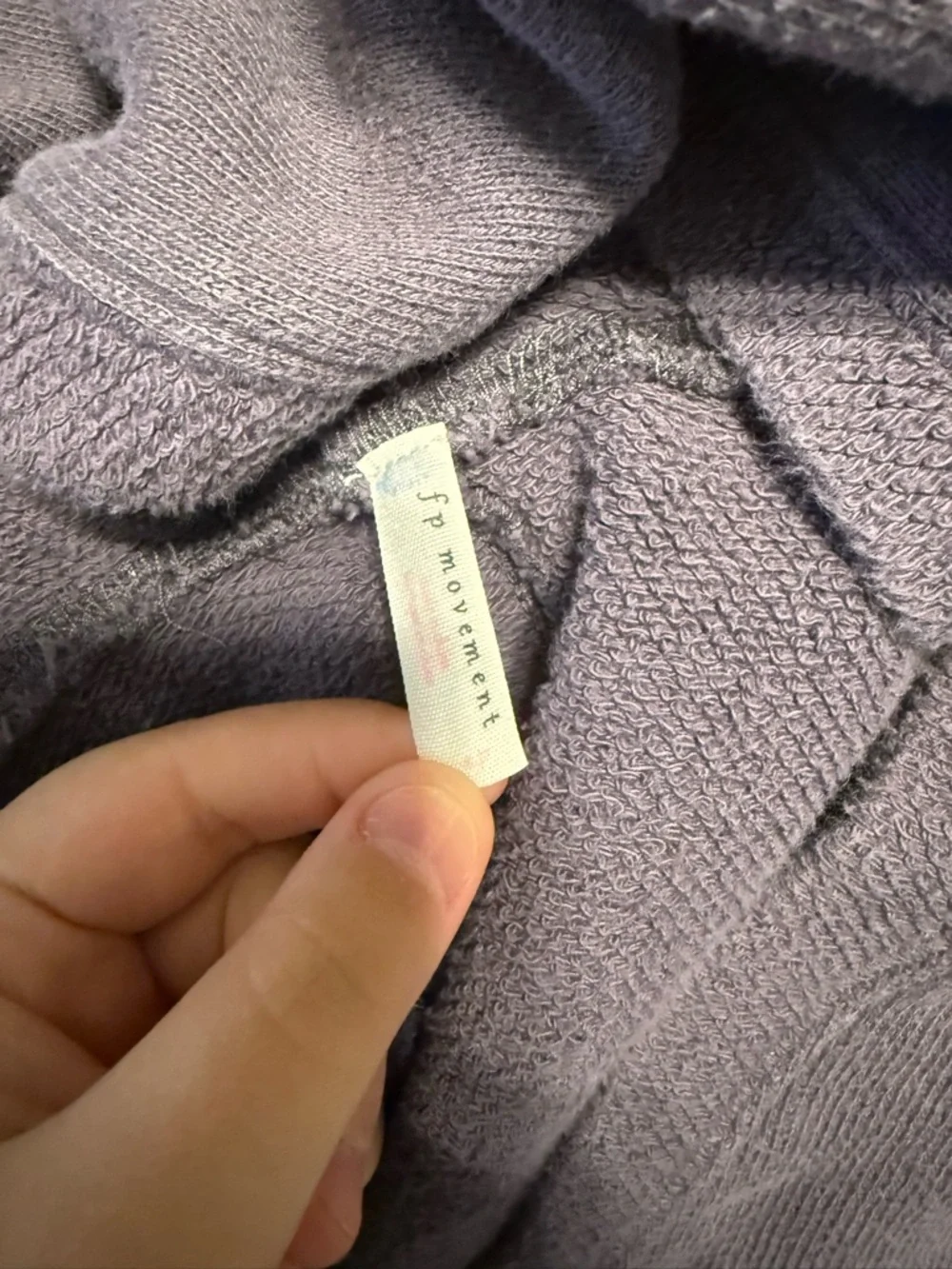 FP Movement by Free People Washed Plum V-Neck Hoodie - Picture 3 of 3